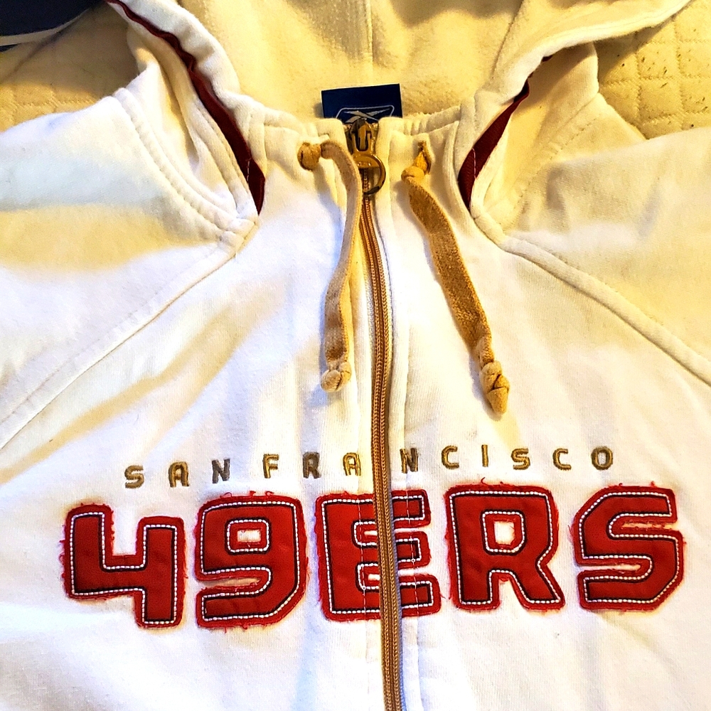 Reebok 49ers zip up hoodie